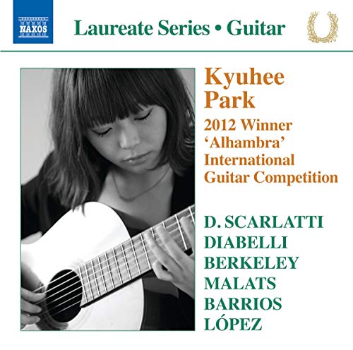 CD cover featuring guitarist Kyuhee Park with text listing composers.