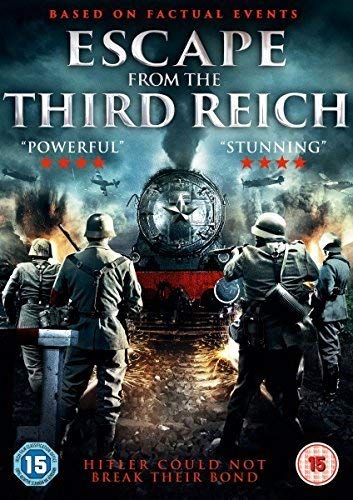DVD cover for “Escape From The Third Reich” depicting soldiers and a train.