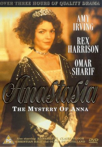 DVD cover for "Anastasia: The Mystery Of Anna" featuring Amy Irving.