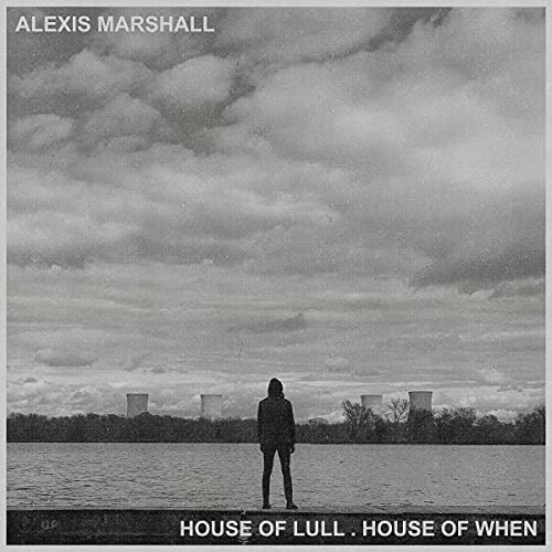 Alexis Marshall album cover: lone figure by water and industrial landscape.
