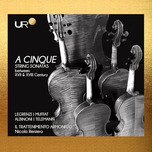 CD cover featuring four antique stringed instruments on a dark background.