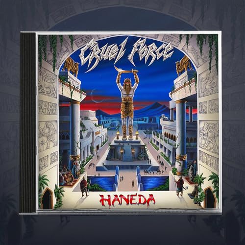 CD cover for Cruel Force’s “Haneda” featuring a fantasy city illustration.