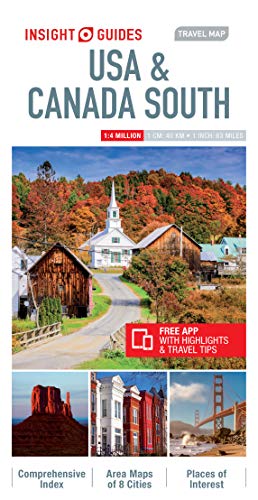 Insight Guides Travel Map USA & Canada South (Insight Maps) (Insight Travel Maps)