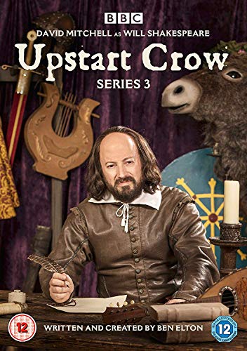 DVD cover for “Upstart Crow” Series 3 featuring David Mitchell as Shakespeare.