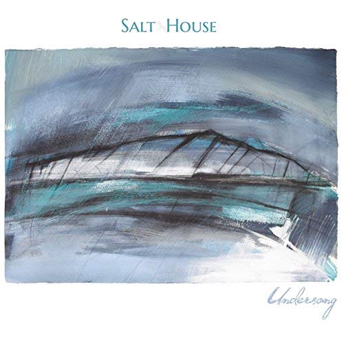CD cover art: abstract painting of a coastal landscape with waves.