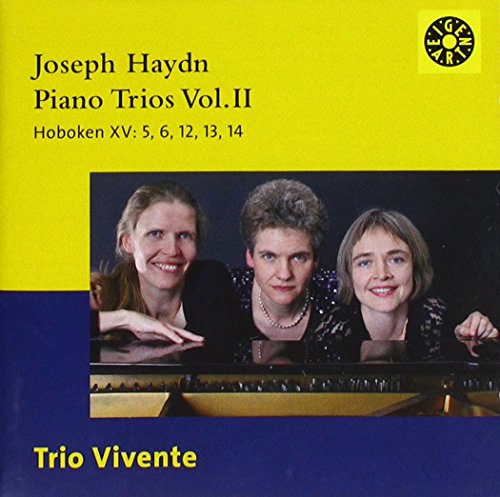 CD cover featuring Trio Vivente, with yellow and blue background.