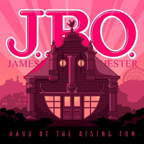 Album cover for J.B.O., featuring a pink and red illustrated building.