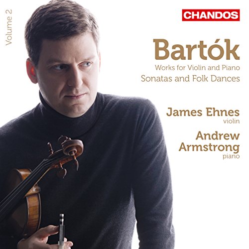 CD cover featuring violinist James Ehnes and composer Bartók’s name.