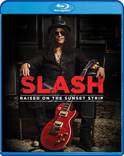 Blu-ray cover featuring guitarist Slash with a red electric guitar.
