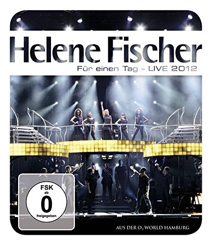 Helene Fischer concert Blu-ray cover with stage lights and performers.