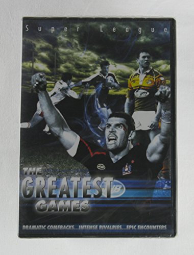 DVD cover for āSuper League The Greatest Gamesā featuring rugby players.