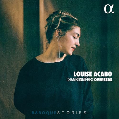 CD cover for Louise Acabo’s “Chambonnières Overseas” featuring a woman’s portrait.