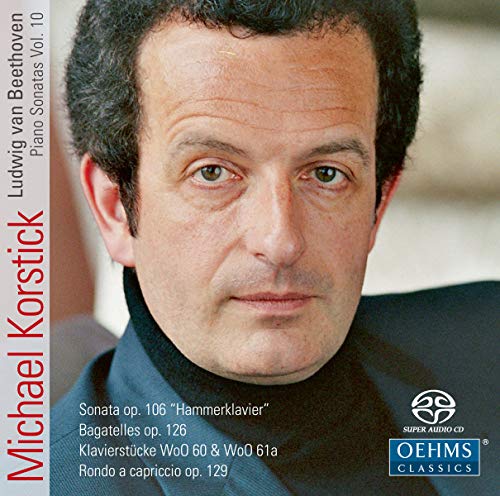 CD cover featuring pianist Michael Korstick and Beethoven sonatas listing.