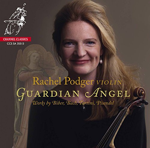 CD cover featuring violinist Rachel Podger and angel imagery.