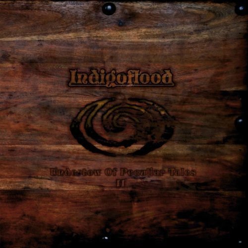 CD cover with wood texture, spiral design, and āIndigofloodā text.