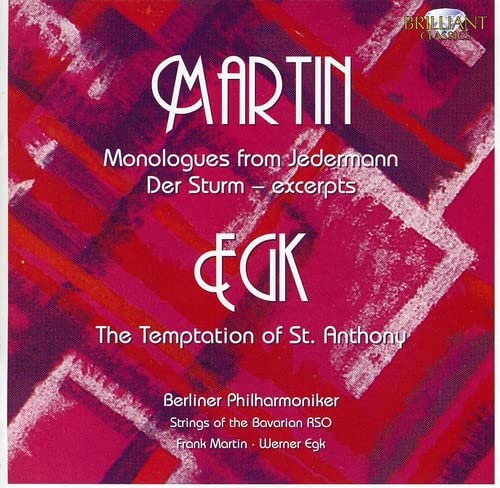 CD cover for "Martin" featuring abstract red and white design, text details.