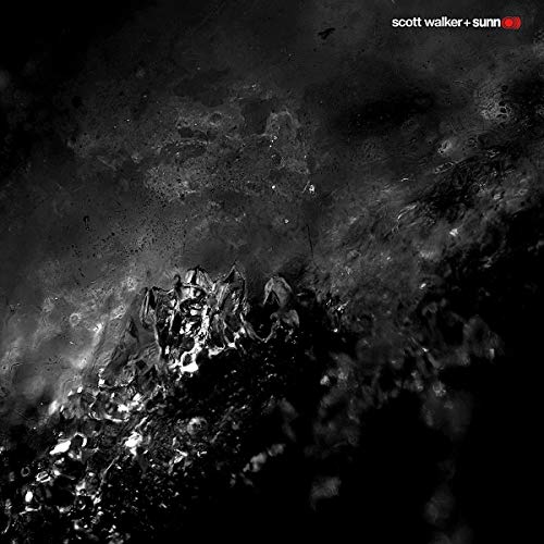 Dark, abstract album cover for Scott Walker + Sunn O))), titled "Soused.