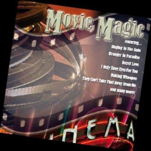 CD cover for “Movie Magic” featuring film reels and song titles.