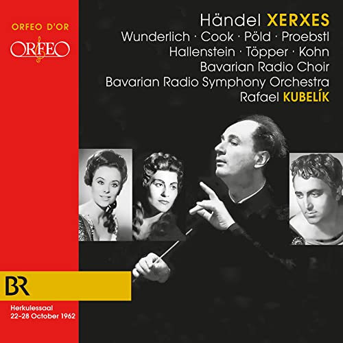 CD cover for Händel’s Xerxes, featuring portraits of opera singers.