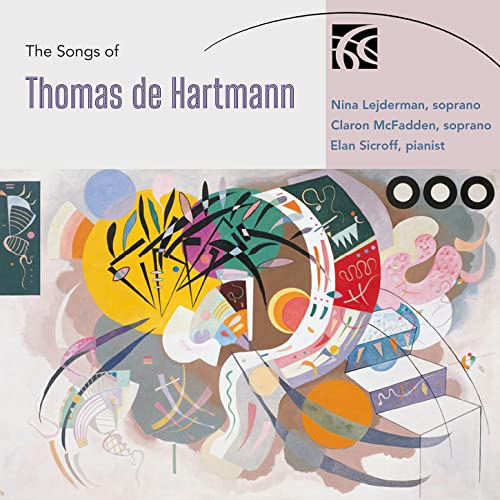 CD cover for "The Songs of Thomas de Hartmann" with abstract art.