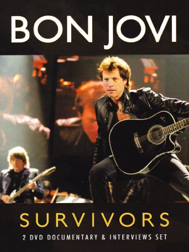 Bon Jovi performing with a guitar on the "Survivors" DVD cover.