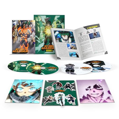 My Hero Academia" Season 6 Part 2 Blu-ray set with discs and artwork.