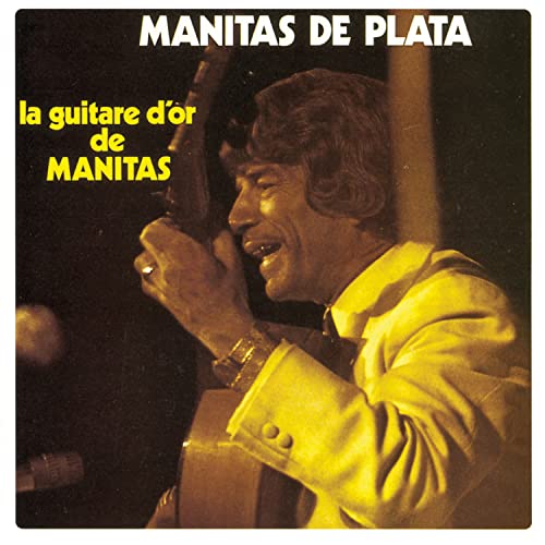 Manitas de Plata album cover, portrait of a flamenco guitarist.
