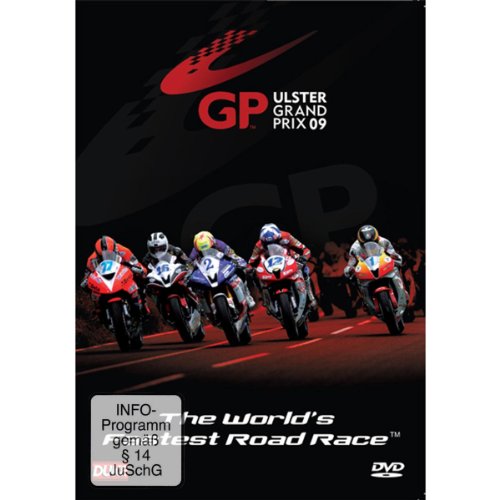 Ulster Grand Prix 2009 DVD cover featuring motorcycle racers in action.