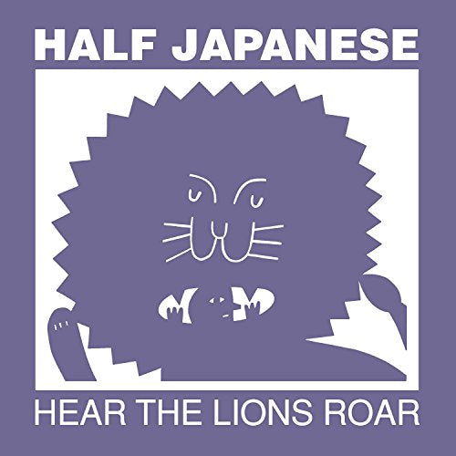 āHalf Japaneseā album cover with a purple lionās face on a white background.