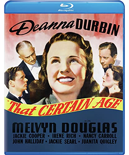 That Certain Age" Blu-ray cover featuring Deanna Durbin and cast portrait.