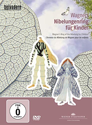 DVD cover for Wagner’s Nibelungenring for children, featuring insect-like figures.