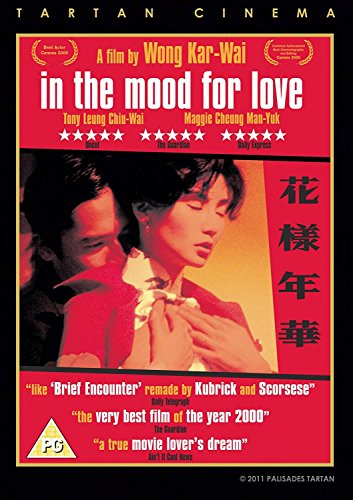 DVD cover for In The Mood For Love featuring a couple in red lighting.
