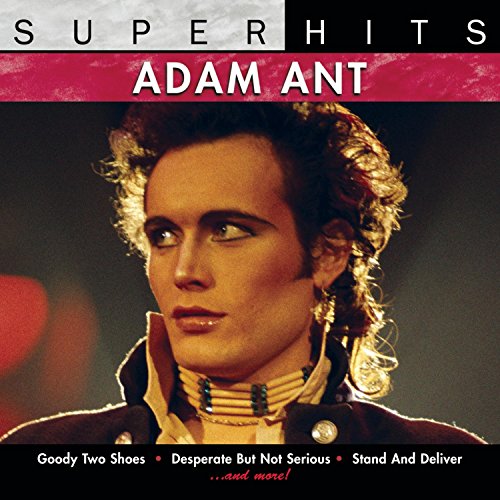 Adam Ant "Super Hits" CD cover featuring a portrait of the artist.