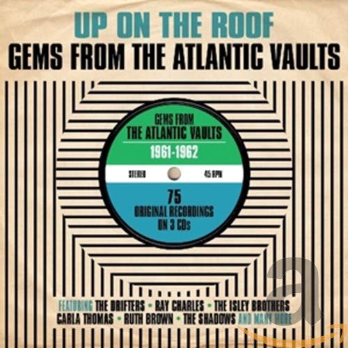 CD cover for "Up On The Roof" compilation, 1961-1962, with record design.