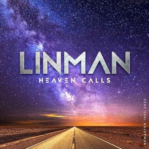 CD cover for Linman’s “Heaven Calls” with a starry road landscape.