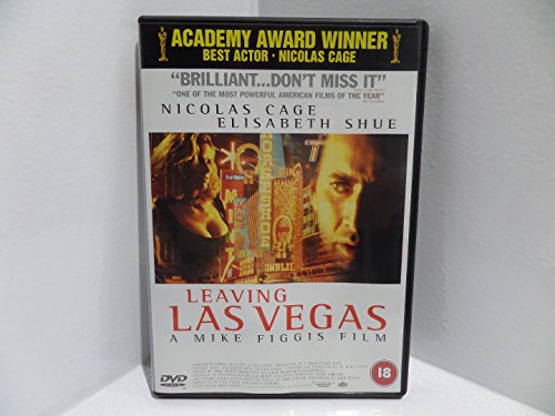 Leaving Las Vegas" DVD cover featuring Nicolas Cage and Elisabeth Shue.