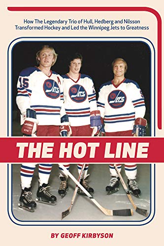Book cover featuring three Winnipeg Jets hockey players in vintage uniforms.