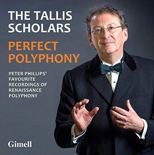CD cover featuring Peter Phillips, conductor of The Tallis Scholars.