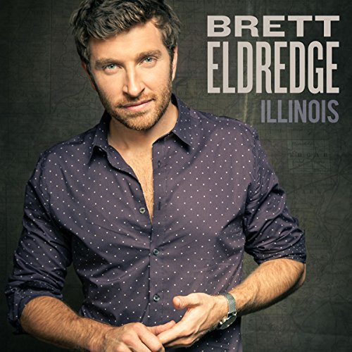 Brett Eldredge album cover, "Illinois", featuring a portrait of the artist.