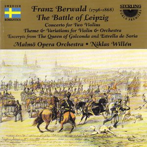CD cover: historical battle painting, text listing composers and orchestra.