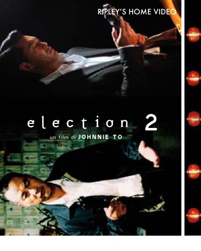 Election 2" Blu-ray cover featuring two men in conflict, film title visible.