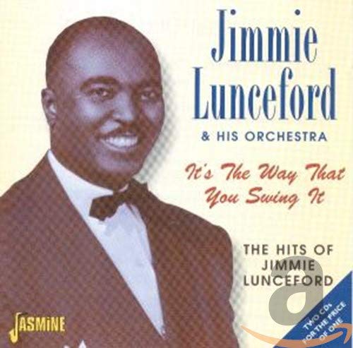 Jimmie Lunceford portrait on CD cover, “It’s The Way That You Swing It.”
