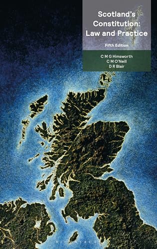 Book cover: “Scotland’s Constitution” with a map of Scotland background.