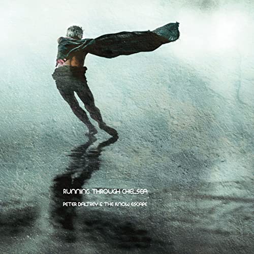 CD cover: man running on a blurred, grey, textured background.
