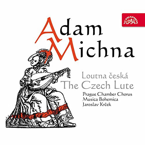 CD cover for Adam Michna’s “The Czech Lute” featuring a lute player.