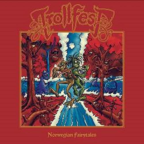 Trollfest" CD cover: fantastical illustration of trolls in a forest landscape.