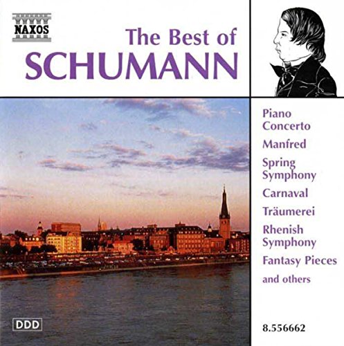 CD cover for “The Best of Schumann” featuring a city skyline.
