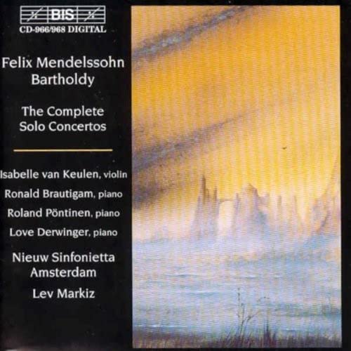 CD cover for Amsterdam Sinfonietta’s “The Complete Solo Concertos” by Mendelssohn.