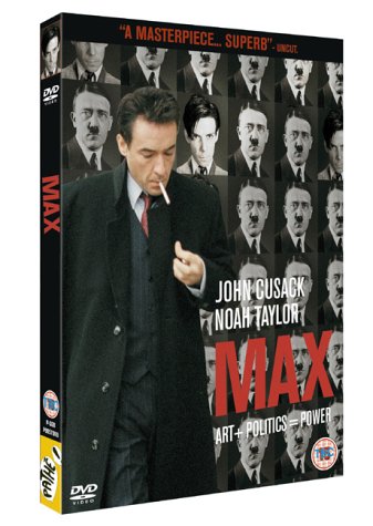 DVD cover for “Max” featuring John Cusack and repeating portraits.