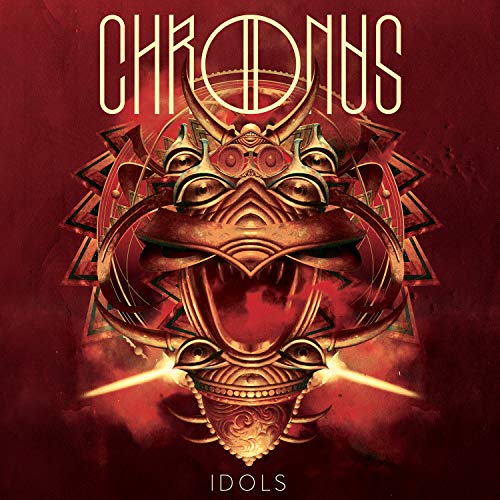 CD cover for Chronus - Idols, featuring ornate golden mask artwork.